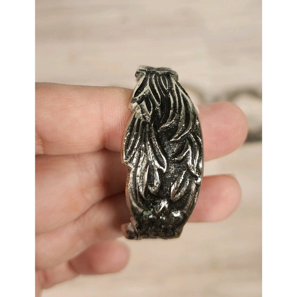 Set of 6 Bent Spoon Metal Napkin Ring Holders Pattern Silverware Handle EUC (25) - Picture 9 of 13